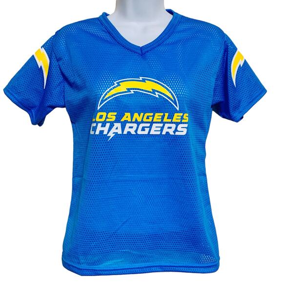 Franlin Tops - Franklin Los Angeles Chargers Jersey Womens Size M